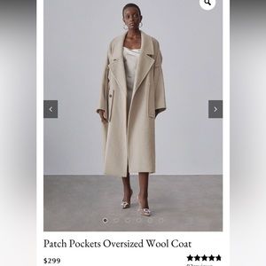 Wool oversized coat